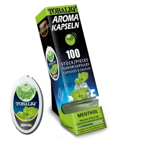 Tobaliq "Menthol"Aromakapsel mit 100 Kugeln-1 Dose